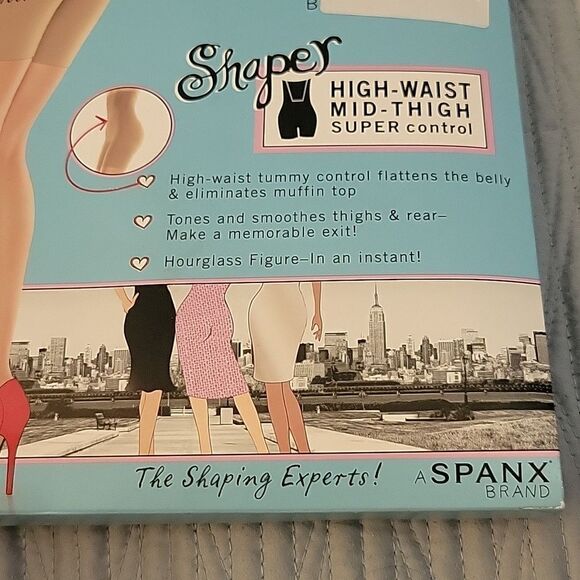 265-295 lb SPANX HIGH WAIST MID THIGH SUPER CONTROL TUMMY CONTROL SHAPER SHORTS - Picture 2 of 6
